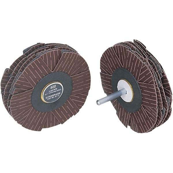 Dynabrade - 4" Diam 80 Grit Coated Sanding Star - Medium Grade, Spindle Mount - USA Tool & Supply