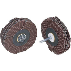 Dynabrade - 4" Diam 80 Grit Coated Sanding Star - Medium Grade, Spindle Mount - USA Tool & Supply