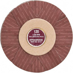 Dynabrade - 4" Diam 120 Grit Coated Sanding Star - Fine Grade, Spindle Mount - USA Tool & Supply