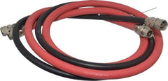 DeVilbiss - Paint Sprayer Hose with Fittings - 6 Ft. Air and Fluid Hose with Fittings (2 Hose Set), Compatible with Pressure Tank and Spray Guns - USA Tool & Supply