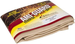 Auburn Mfr - 4' High x 4' Wide x 0.04" Thick Silica Welding Curtain - Tan, Grommet - USA Tool & Supply