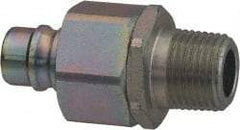 Parker - 3/8 Thread Stainless Steel Hydraulic Hose MPT Fitting - 4,000 psi - USA Tool & Supply