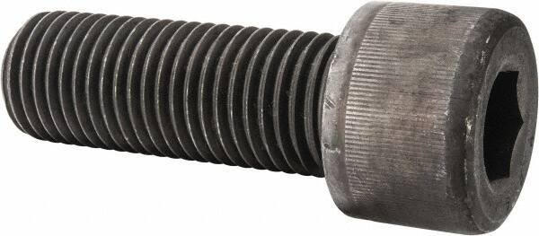 Value Collection - 1-1/4 - 7 UNC Hex Socket Drive, Socket Cap Screw - Alloy Steel, Black Oxide Finish, Fully Threaded, 3-1/2" Length Under Head - USA Tool & Supply
