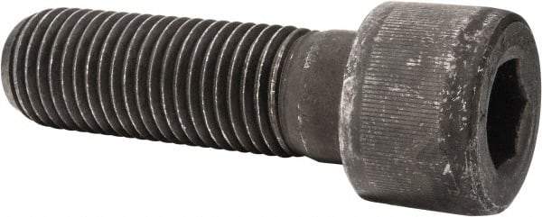 Value Collection - 1-1/4 - 7 UNC Hex Socket Drive, Socket Cap Screw - Alloy Steel, Black Oxide Finish, Partially Threaded, 4" Length Under Head - USA Tool & Supply