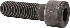 Value Collection - 1-1/4 - 7 UNC Hex Socket Drive, Socket Cap Screw - Alloy Steel, Black Oxide Finish, Partially Threaded, 4" Length Under Head - USA Tool & Supply