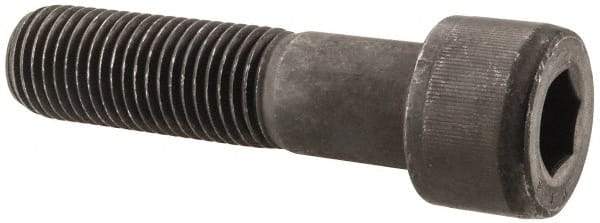 Value Collection - 1-1/4 - 7 UNC Hex Socket Drive, Socket Cap Screw - Alloy Steel, Black Oxide Finish, Partially Threaded, 5" Length Under Head - USA Tool & Supply