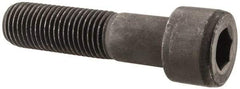 Value Collection - 1-1/4 - 7 UNC Hex Socket Drive, Socket Cap Screw - Alloy Steel, Black Oxide Finish, Partially Threaded, 5" Length Under Head - USA Tool & Supply