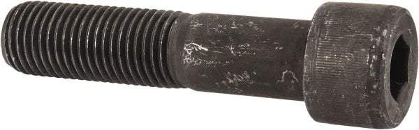 Value Collection - 1-1/4 - 7 UNC Hex Socket Drive, Socket Cap Screw - Alloy Steel, Black Oxide Finish, Partially Threaded, 5-1/2" Length Under Head - USA Tool & Supply