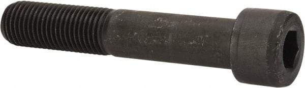 Value Collection - 1-1/4 - 7 UNC Hex Socket Drive, Socket Cap Screw - Alloy Steel, Black Oxide Finish, Partially Threaded, 7" Length Under Head - USA Tool & Supply