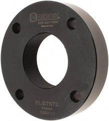 Nook Industries - 4.2" Flange OD x 0.83" Thickness Precision Acme Mounting Flange - For 1-1/4 & 1-1/2" Bars, 4 Mounting Holes, Steel - USA Tool & Supply