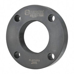 Nook Industries - 4.94" Flange OD x 0.9" Thickness Precision Acme Mounting Flange - For 2-4 Bars, 4 Mounting Holes, Steel - USA Tool & Supply