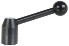 J.W. Winco - 1/4-20, 0.53" Hub Diam, Steel Tapped Insert Adjustable Clamping Handle - USA Tool & Supply