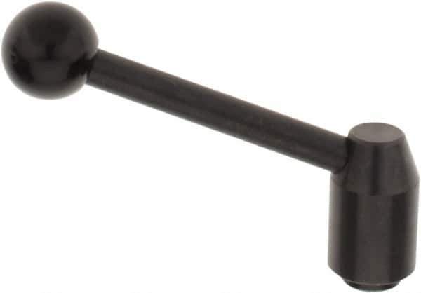 J.W. Winco - M10 x 1.5, 19mm Hub Diam, Steel Tapped Insert Adjustable Clamping Handle - USA Tool & Supply