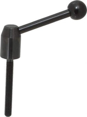 J.W. Winco - 5/16-18, 0.53" Hub Diam, Steel Threaded Stud Adjustable Clamping Handle - USA Tool & Supply
