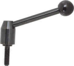 J.W. Winco - 3/8-16, 0.63" Hub Diam, Steel Threaded Stud Adjustable Clamping Handle - USA Tool & Supply