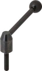 J.W. Winco - 3/8-16, 0.63" Hub Diam, Steel Threaded Stud Adjustable Clamping Handle - USA Tool & Supply
