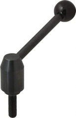 J.W. Winco - 1/2-13, Steel Threaded Stud Adjustable Clamping Handle - 4.88" OAL, 2.17" High - USA Tool & Supply