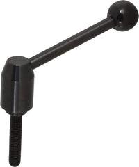 J.W. Winco - 1/2-13, Steel Threaded Stud Adjustable Clamping Handle - 4.88" OAL, 2.17" High - USA Tool & Supply