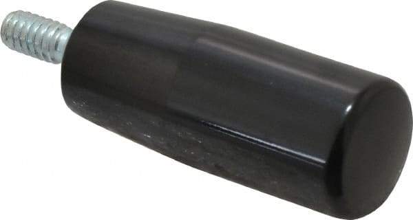 Value Collection - 1/4-20 Threaded Stem, Revolving Handwheel & Machine Handle - Phenolic Cylindrical Handle, 0.51" Long Steel Stem, 1.97" Handle Length, 2.58" OAL - USA Tool & Supply