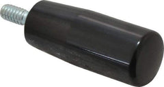Value Collection - 1/4-20 Threaded Stem, Revolving Handwheel & Machine Handle - Phenolic Cylindrical Handle, 0.51" Long Steel Stem, 1.97" Handle Length, 2.58" OAL - USA Tool & Supply