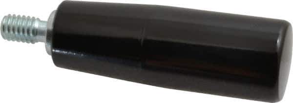 Value Collection - 5/16-18 Threaded Stem, Revolving Handwheel & Machine Handle - Phenolic Cylindrical Handle, 0.55" Long Steel Stem, 2.56" Handle Length, 3.21" OAL - USA Tool & Supply