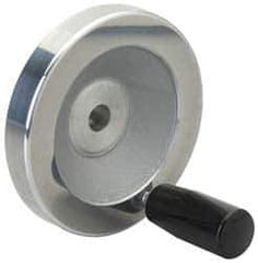 Value Collection - 3.15" Diam, Aluminum Handwheel with Handle - 1.02" Hub Diam - USA Tool & Supply