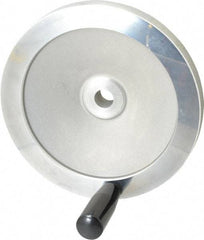 Value Collection - 7.87" Diam, Aluminum Handwheel with Handle - 1.65" Hub Diam - USA Tool & Supply