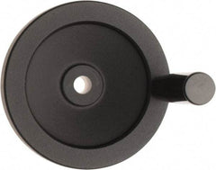 Value Collection - 4.92" Diam, Aluminum Handwheel with Handle - 1.22" Hub Diam - USA Tool & Supply