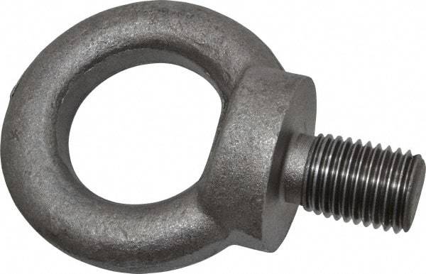 Value Collection - Steel, M30x3.50 Thread, Fixed Lifting Eye Bolt - Fully Threaded, 45mm Shank, 45mm Thread Length, Shoulder - USA Tool & Supply