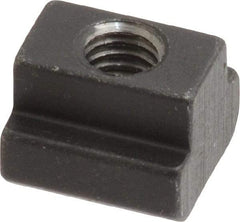 HALDER - M6 Tapped Through T Slot Nut - 7.6mm Slot Width, 13 x 6mm Base Width x Height, 13 x 10mm OAL x Height - USA Tool & Supply