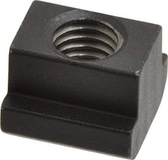 HALDER - M10 Tapped Through T Slot Nut - 11.6mm Slot Width, 18 x 7mm Base Width x Height, 18 x 14mm OAL x Height - USA Tool & Supply