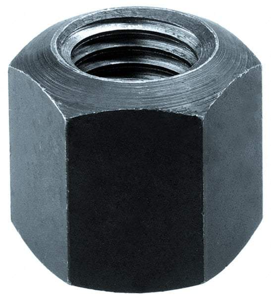 Gibraltar - M14, Steel, Black Phosphate Coated, Right Hand Spherical Fixture Nut - 21mm Wide Across Flats, 21mm High, 20mm Radius - USA Tool & Supply