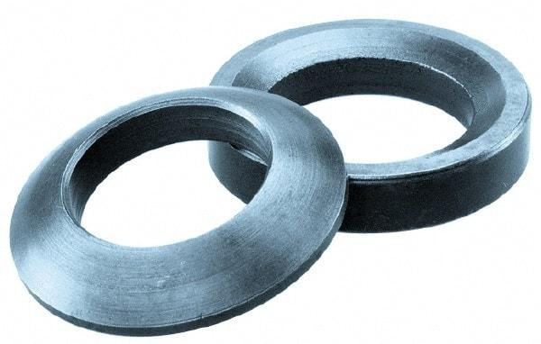 Gibraltar - 14mm Bolt, Type D, Case Hardened Steel, Female Spherical Washer - 16.5mm Female Inside x 28mm Female Outside Diameter, 5.6mm Thick - USA Tool & Supply