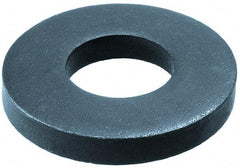 Gibraltar - M22 Screw, Steel Standard Flat Washer - 23mm ID x 50mm OD, 8mm Thick, Black Phosphate Finish - USA Tool & Supply