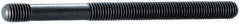 Gibraltar - M10x1.50 100mm OAL Unequal Double Threaded Stud - Alloy Steel, Heat Treated Steel Finish, 75mm Long Thread Length, 13mm Short Thread Length, Metric - USA Tool & Supply
