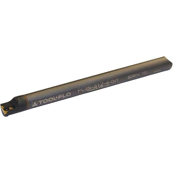Tool-Flo - 0.3" Min Bore Diam, 4" OAL, 1/4" Shank Diam, FSBI Indexable Boring Bar - TDAB/TDCG Insert, Screw Holding Method - USA Tool & Supply