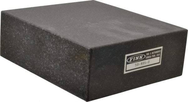 Made in USA - 6" Long x 5" Wide x 2" Thick, Granite Inspection Surface Plate - B Grade - USA Tool & Supply