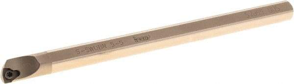 Iscar - 0.33" Min Bore Diam, 4-1/2" OAL, 0.312" Shank Diam, S-SWUB Indexable Boring Bar - WB.T 52.. Insert, Screw or Clamp Holding Method - USA Tool & Supply