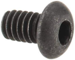 Value Collection - #1-72 UNF Hex Socket Drive, Button Screw - Alloy Steel, Black Oxide Finish, Fully Threaded, 1/8" Length Under Head - USA Tool & Supply