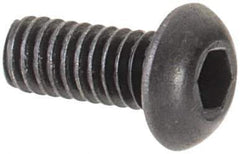 Value Collection - #1-72 UNF Hex Socket Drive, Button Screw - Alloy Steel, Black Oxide Finish, Fully Threaded, 3/16" Length Under Head - USA Tool & Supply
