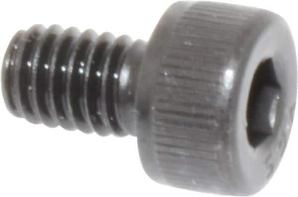 Value Collection - M4x0.70 Metric Coarse Hex Socket Drive, Socket Cap Screw - Grade 12.9 Alloy Steel, Black Oxide Finish, Fully Threaded, 6mm Length Under Head - USA Tool & Supply