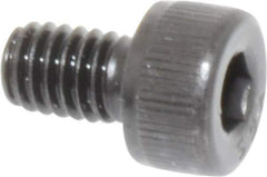 Value Collection - M4x0.70 Metric Coarse Hex Socket Drive, Socket Cap Screw - Grade 12.9 Alloy Steel, Black Oxide Finish, Fully Threaded, 6mm Length Under Head - USA Tool & Supply