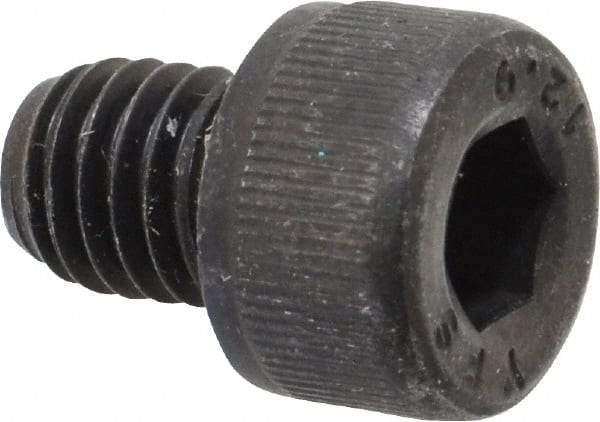 Value Collection - M8x1.25 Metric Coarse Hex Socket Drive, Socket Cap Screw - Grade 12.9 Alloy Steel, Black Oxide Finish, Fully Threaded, 10mm Length Under Head - USA Tool & Supply