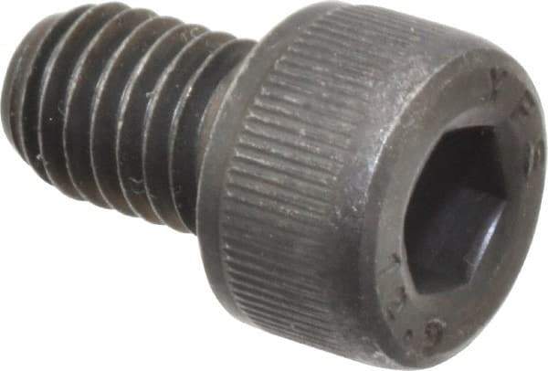 Value Collection - M8x1.25 Metric Coarse Hex Socket Drive, Socket Cap Screw - Grade 12.9 Alloy Steel, Black Oxide Finish, Fully Threaded, 12mm Length Under Head - USA Tool & Supply