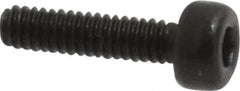 Value Collection - M2x0.40 Metric Coarse Hex Socket Drive, Socket Cap Screw - Grade 12.9 Alloy Steel, Black Oxide Finish, Fully Threaded, 8mm Length Under Head - USA Tool & Supply