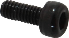 Value Collection - M2.5x0.45 Metric Coarse Hex Socket Drive, Socket Cap Screw - Grade 12.9 Alloy Steel, Black Oxide Finish, Fully Threaded, 6mm Length Under Head - USA Tool & Supply