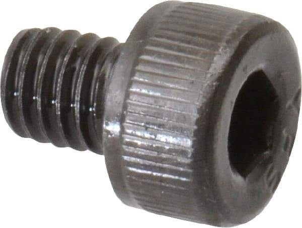 Value Collection - M4x0.70 Metric Coarse Hex Socket Drive, Socket Cap Screw - Grade 12.9 Alloy Steel, Black Oxide Finish, Fully Threaded, 5mm Length Under Head - USA Tool & Supply