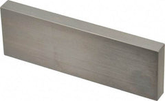 Mitutoyo - 4" Rectangular Steel Gage Block - Accuracy Grade AS-1, Includes Certificate of Inspection - USA Tool & Supply