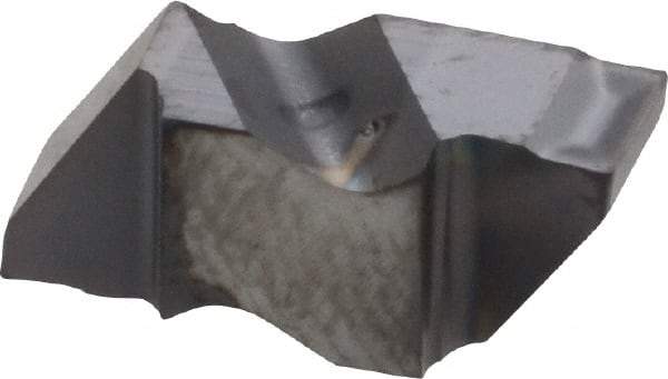Kennametal - 2125NG K Grade KC5025, 3.18mm Cutting Width Carbide Grooving Insert - 2.79mm Max Depth of Cut, Right Hand, 0.19mm Corner Radius, TiAlN Finish - USA Tool & Supply