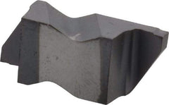 Kennametal - 3062NGD K Grade KC5010, 1.58mm Cutting Width Carbide Grooving Insert - 3.18mm Max Depth of Cut, Right Hand, 0.19mm Corner Radius, TiAlN Finish - USA Tool & Supply